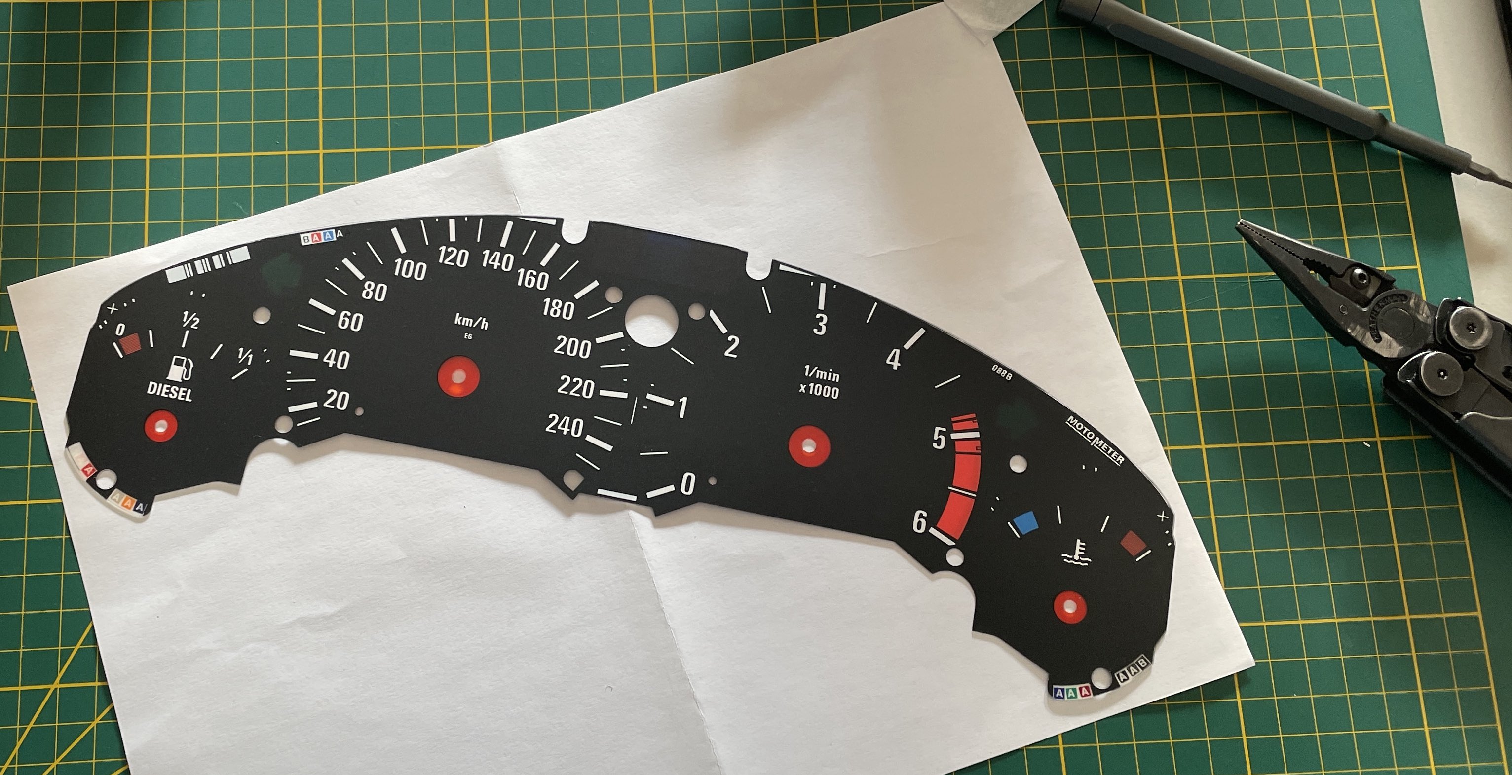 Dial face